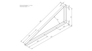 TR-1-20-B - Trójkąt montażowy TR1 20 stopni BEZINWAZYJNY PION