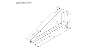 TR-2-20-B - Trójkąt montażowy TR2 20 stopni BEZINWAZYJNY POZIOM