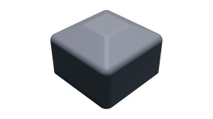 ZS-40X40-SZ - Zaślepka szyny 40x40 SZARA