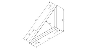 TR-2-35-I - Trójkąt montażowy TR2 35 stopni INWAZYJNY POZIOM