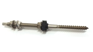 DW-10-300-B - Śruba z gwintem podwójnym bez podkładki M10 x 300 A2  
