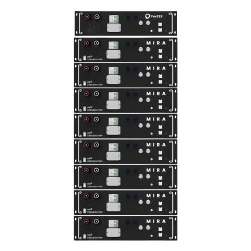Magazyn energii FoxESS HS20 (BMS, 8 x moduł bateryjny) przód