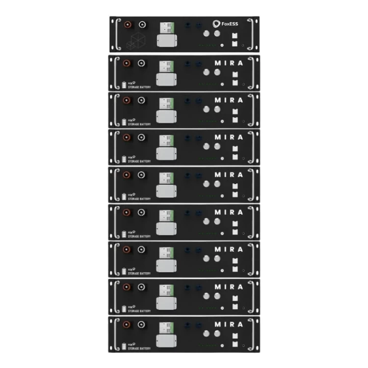 Magazyn energii FoxESS HS20 (BMS, 8 x moduł bateryjny) przód