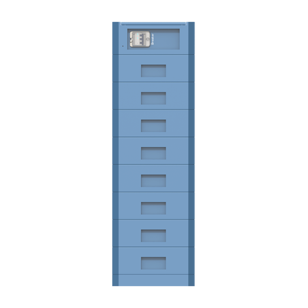 Magazyn energii AI-HB 200A (BMS, 8 x moduł bateryjny) lewy bok